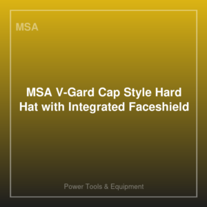 MSA V-Gard Cap Style Hard Hat with Integrated Faceshield